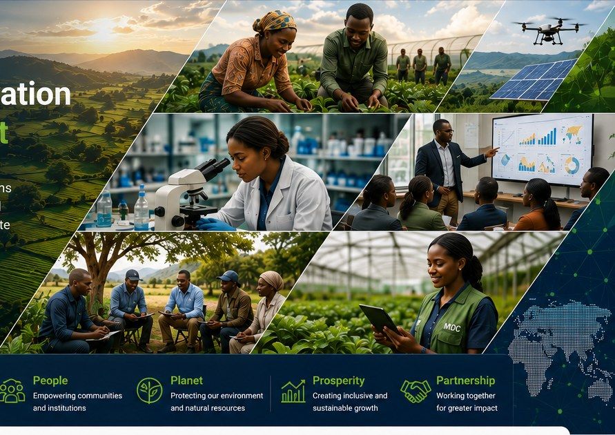 African agriculture, researchers, laboratory analysis, policy dialogue and digital innovation.